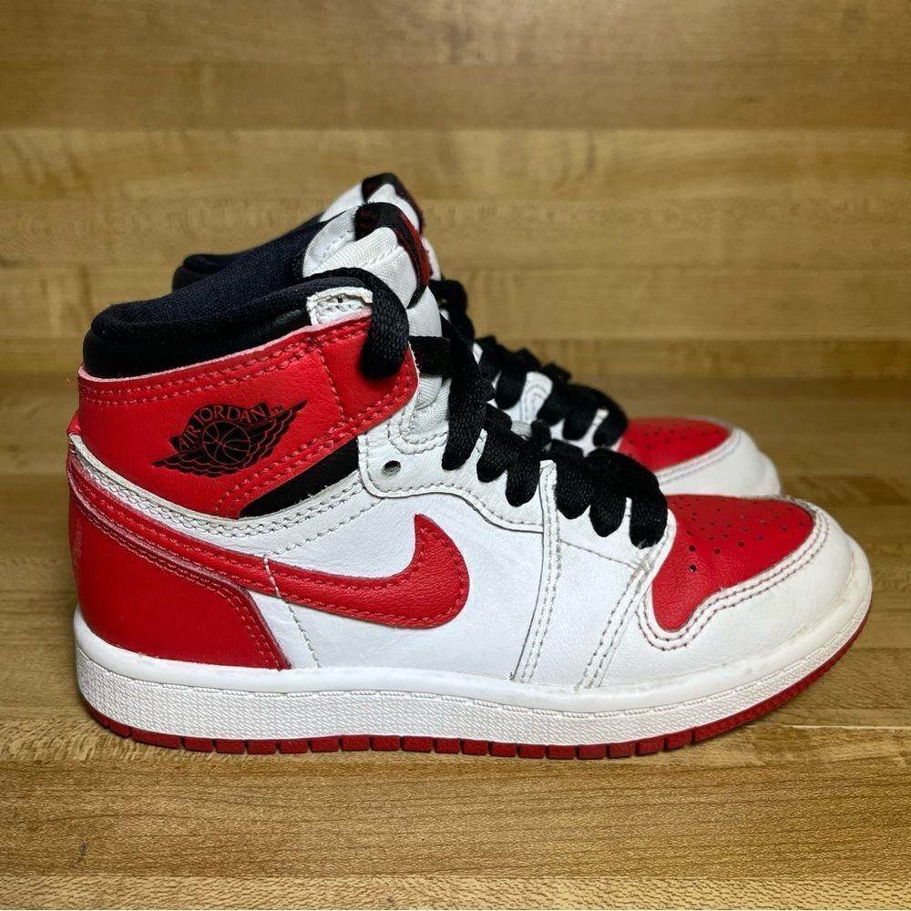 Nike Air Jordan 1 High OG Kids 11c Heritage Red White Size AQ2664-161 Shoes